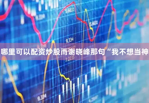 哪里可以配资炒股而谢晓峰那句“我不想当神